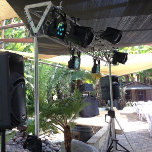 Example of an outdoor set-up